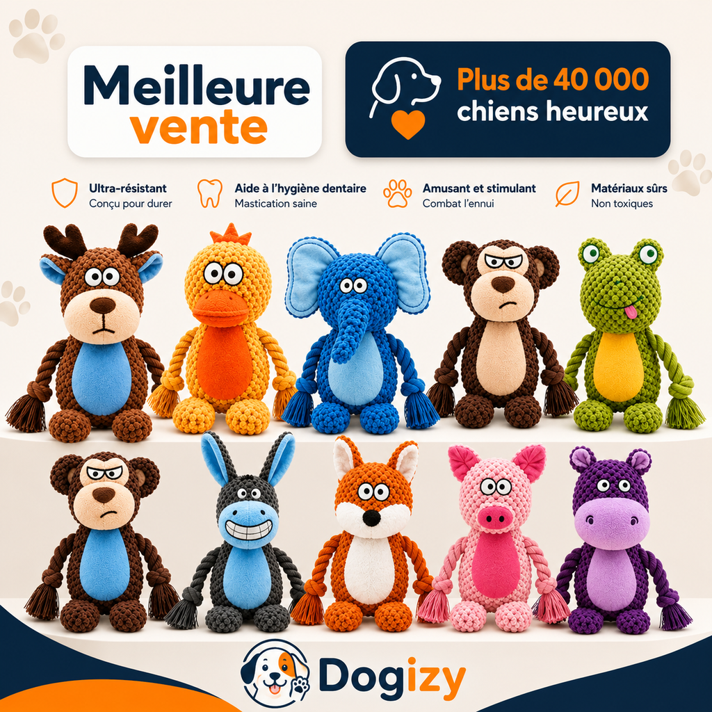 Dogizy™ – Jouet indestructible en corde pour chien