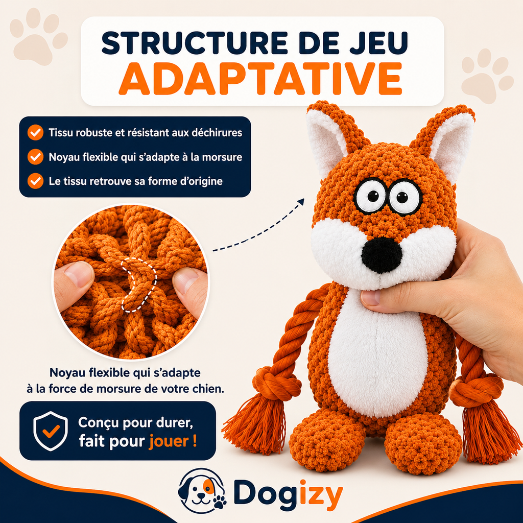 Dogizy™ – Jouet indestructible en corde pour chien