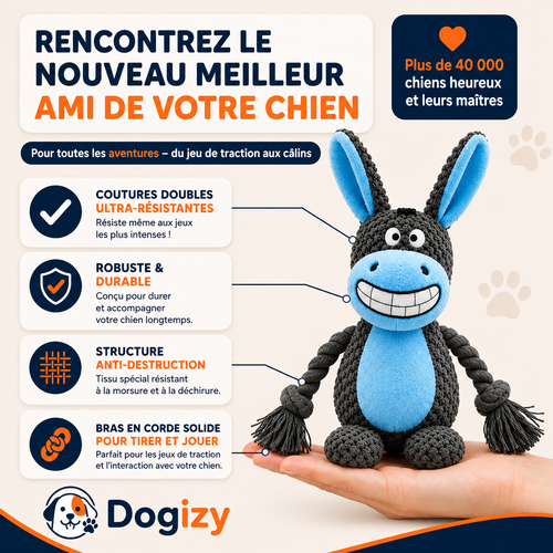 Dogizy™ – Jouet indestructible en corde pour chien
